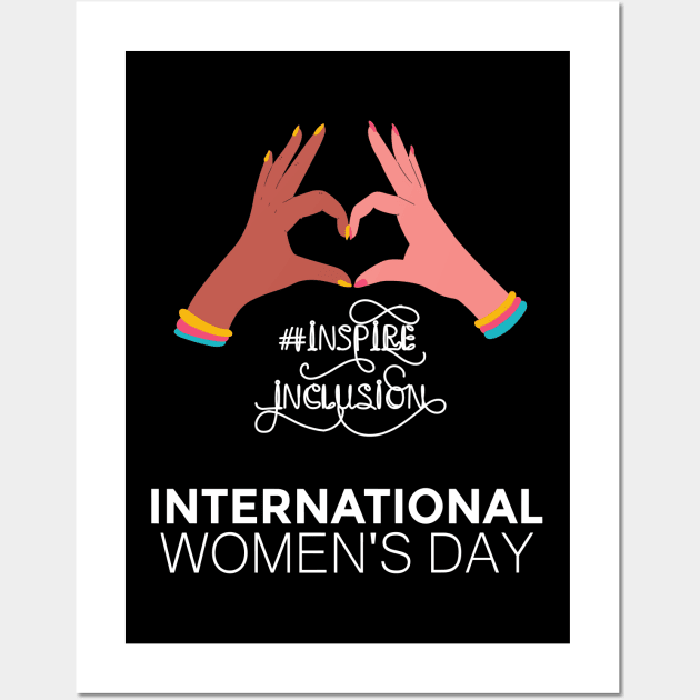 Count Her Inspire Inclusion Women's International Day 2024 Wall Art by AimArtStudio